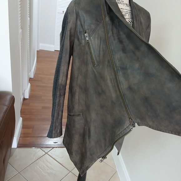 YIGAL AZROUEL LAMB LEATHER JACKET - Picture 7 of 15